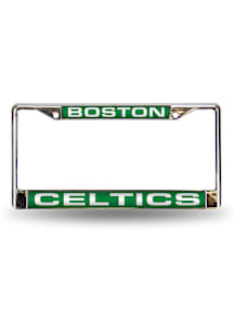 Boston Celtics Chrome License Plate Frame - Green