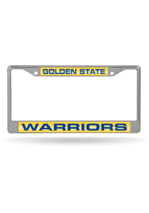Golden State Warriors Chrome License Frame