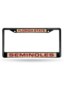 Florida State Seminoles Black Chrome License Frame