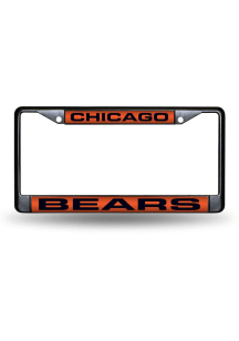 Chicago Bears Black Chrome License Frame