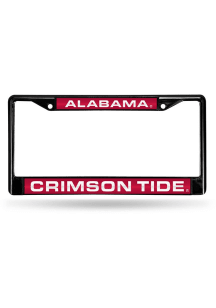 Alabama Crimson Tide Black Chrome License Frame