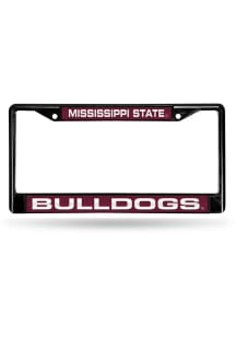 Mississippi State Bulldogs Black Chrome License Frame
