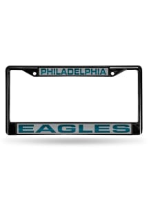 Philadelphia Eagles Black Chrome License Frame