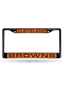 Cleveland Browns Black Chrome License Frame