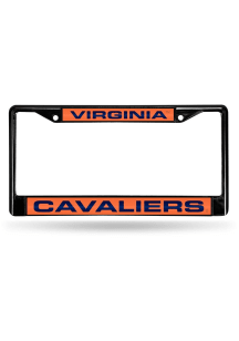 Virginia Cavaliers Black Chrome License Frame