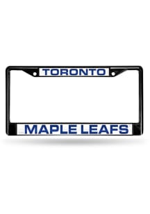 Toronto Maple Leafs Black Chrome License Frame