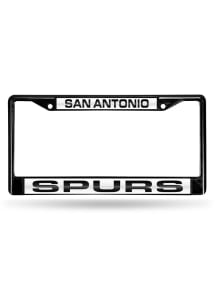 San Antonio Spurs Black Chrome License Frame