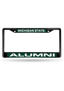 Michigan State Spartans Black Chrome License Frame