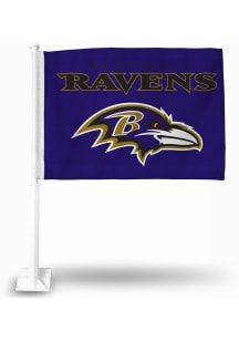 Baltimore Ravens Double Sided Car Flag - Purple