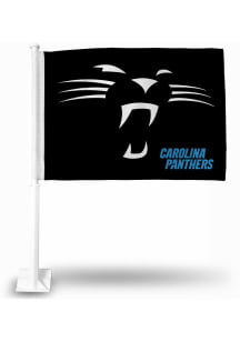 Carolina Panthers Double Sided Car Flag - Black