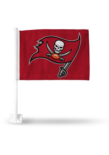 Tampa Bay Buccaneers Double Sided Car Flag - Silver