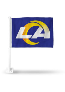 Los Angeles Rams Double Sided Car Flag - Silver