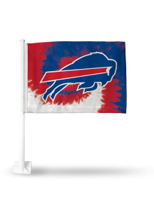 Buffalo Bills Double Sided Tie Dye Car Flag - Blue