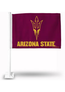 Arizona State Sun Devils Double Sided Car Flag - White