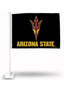 Arizona State Sun Devils Double Sided Car Flag - Black
