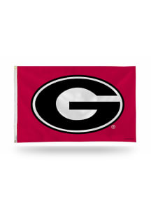 Georgia Bulldogs 3x5 Silver Silk Screen Grommet Flag