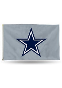 Dallas Cowboys 3x5 Silver Silk Screen Grommet Flag
