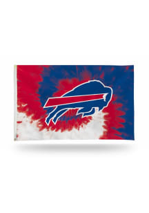 Buffalo Bills 3x5 Tie Dye Red Silk Screen Grommet Flag