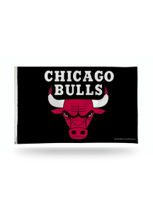 Chicago Bulls 3x5 White Silk Screen Grommet Flag