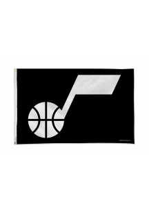 Utah Jazz 3x5 White Silk Screen Grommet Flag
