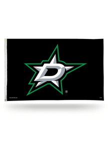 Dallas Stars 3x5 Silk Screen Grommet Flag - White