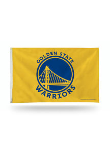 Golden State Warriors 3x5 Yellow Silk Screen Grommet Flag
