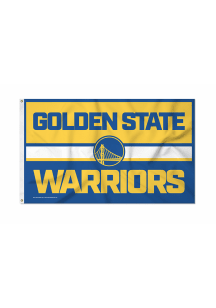 Golden State Warriors 3x5 White Silk Screen Grommet Flag