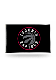 Toronto Raptors 3x5 White Silk Screen Grommet Flag