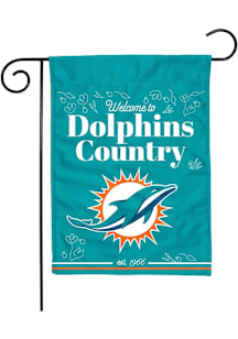 Miami Dolphins 13x18 Garden Flag - White