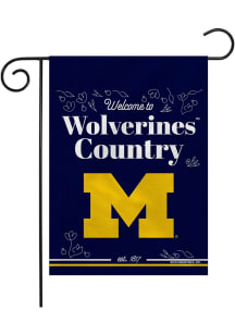 White Michigan Wolverines 13x18 Garden Flag