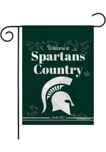 White Michigan State Spartans 13x18 Garden Flag