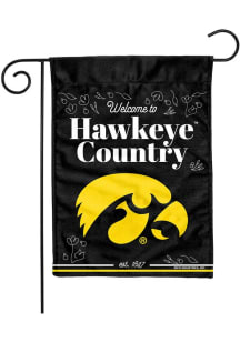 White Iowa Hawkeyes 13x18 Garden Flag