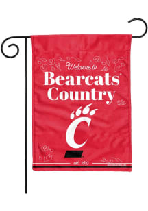 White Cincinnati Bearcats 13x18 Garden Flag