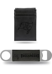 Tampa Bay Buccaneers Bar Blade and Front Pocket Wallet Mens Front Pocket Wallet and Bar Blade Set