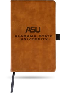 Alabama State Hornets Engraved Notebook and Folder - Brown