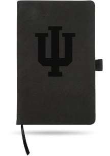 Black Indiana Hoosiers Engraved Notebook and Folder
