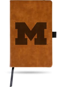 Brown Michigan Wolverines Brown Color Notebook and Folder