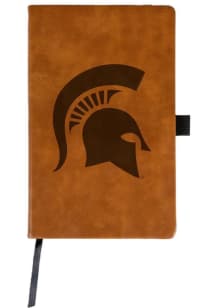 Brown Michigan State Spartans Engraved Notebook and Folder