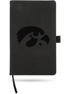 Black Iowa Hawkeyes Engraved Notebooks and Folders