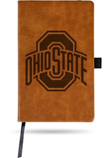 Ohio State Buckeyes Engraved Notebook and Folder - Brown