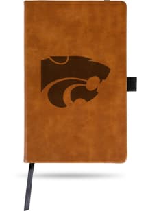 Brown K-State Wildcats Engraved Notebook and Folder