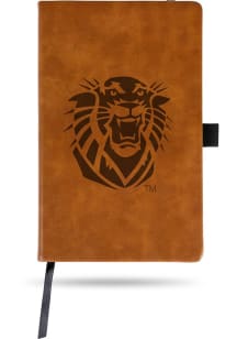 Fort Hays State Tigers Engraved Notebook and Folder - Brown