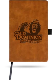 Old Dominion Monarchs Engraved Notebook and Folder - Brown