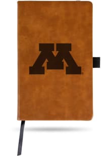 Brown Minnesota Golden Gophers Engraved Notebook and Folder