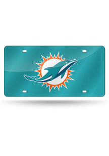 Miami Dolphins Laser Cut Car Accessory License Plate