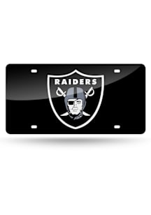 Las Vegas Raiders Black Laser Cut Car Accessory License Plate