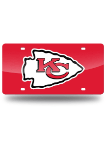 Kansas City Chiefs Laser Cut Car Accessory License Plate