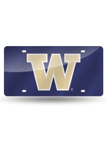 Purple Washington Huskies Laser Cut License Plate