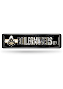 Purdue Boilermakers 4x15 Metal Street Sign - Silver