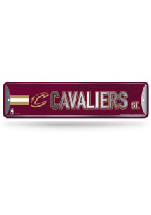 Cleveland Cavaliers 4x15 Metal Street Sign